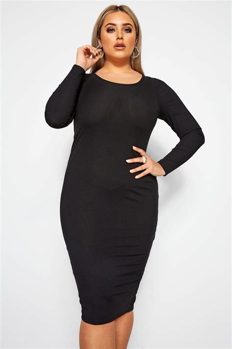 black midi dress size 20.